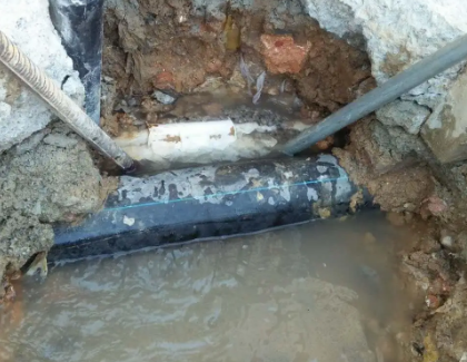 兴文测漏水之水管漏水
